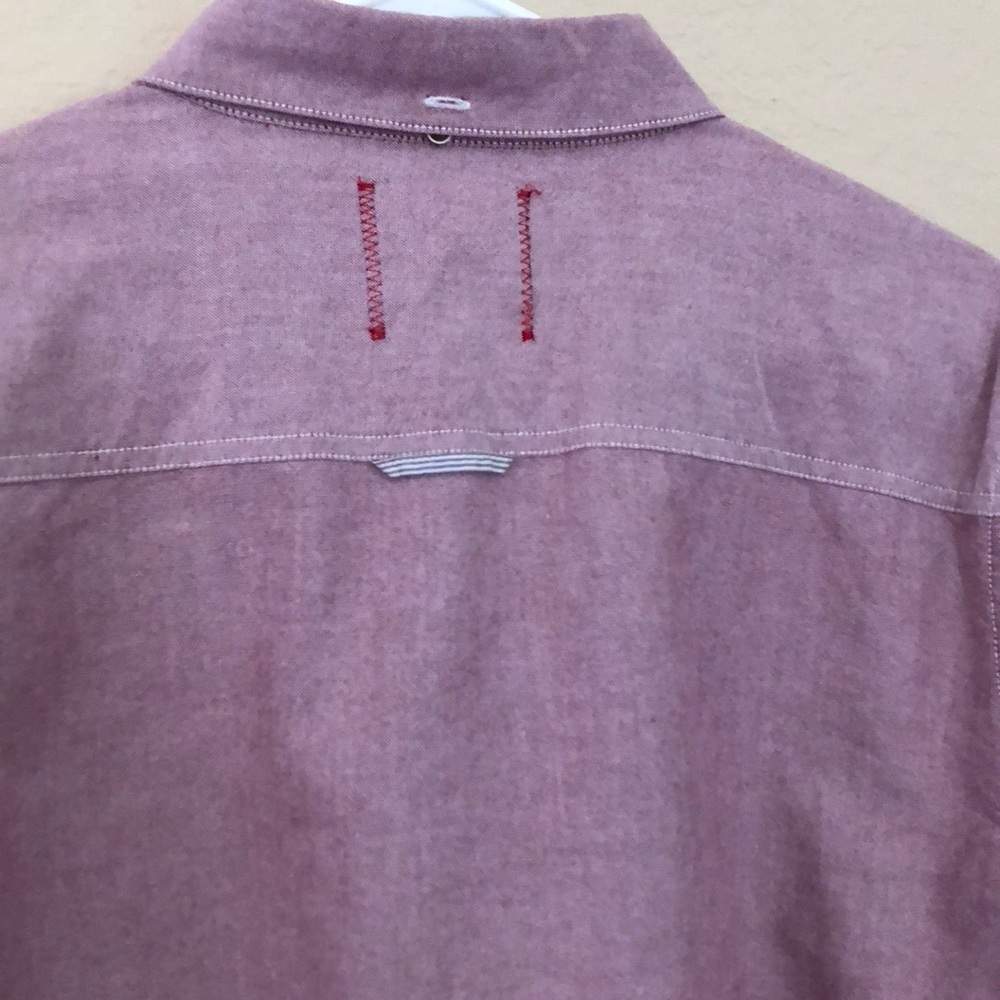 Red Button Down - Picture 4 of 7